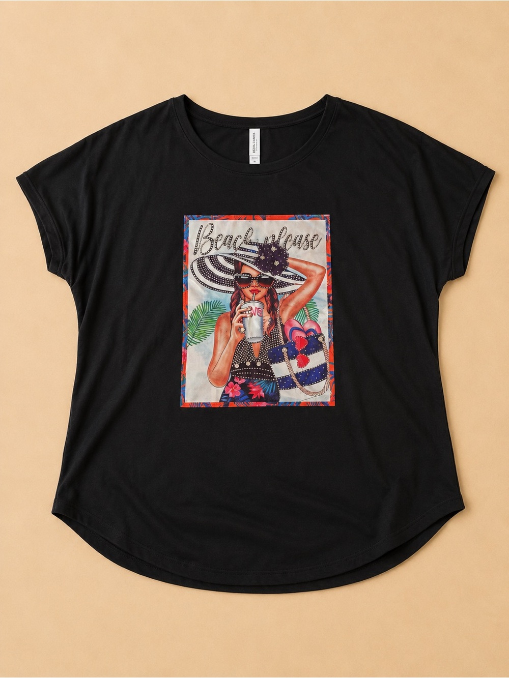 Black Graphic Short Sleeve Tee NWOT
